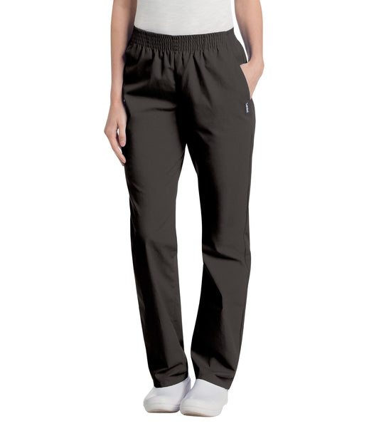 Landau Essentials Women's Straight-Leg Scrub Pants - Black